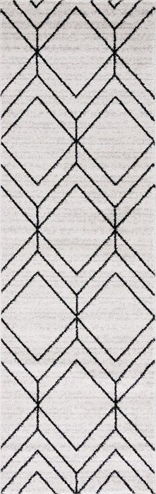 Safavieh Adirondack ADR241F Light Grey / Black Area Rug Runner