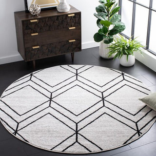 Safavieh Adirondack ADR241F Light Grey / Black Area Rug Room Scene