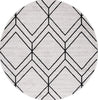 Safavieh Adirondack ADR241F Light Grey / Black Area Rug Round