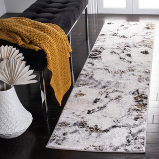 Safavieh Amelia ALA232F Grey / Gold Area Rug Room Scene Feature