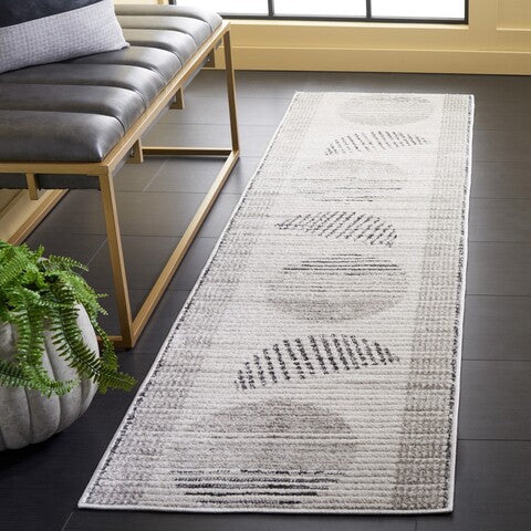 Safavieh Alamo ALM779 Ivory / Grey Area Rug Room Scene Feature