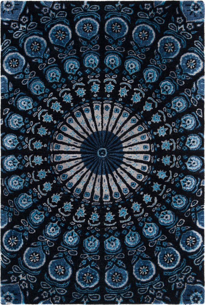 Safavieh Allure ALR418 Black / Blue Area Rug