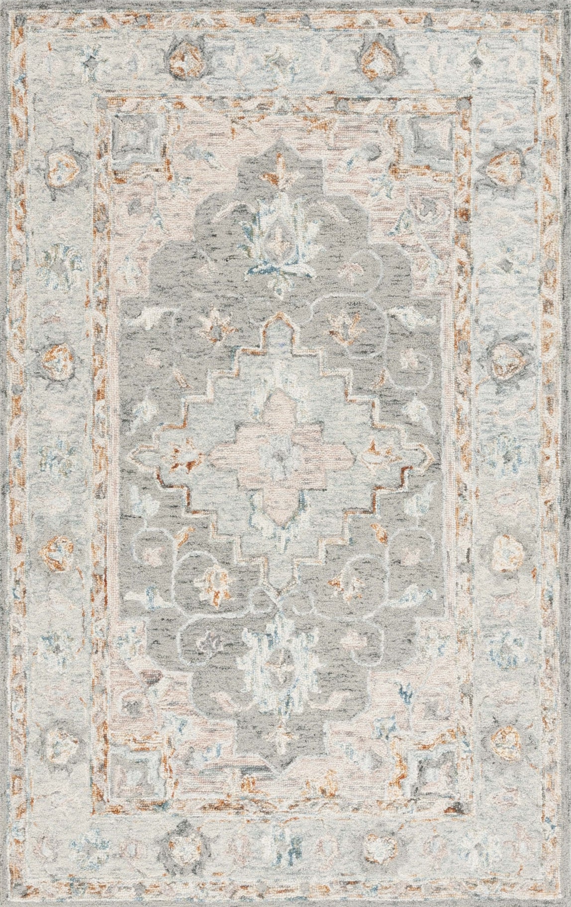 Safavieh Anatolia AN301F Grey / Rust Area Rug main image