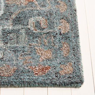 Safavieh Anatolia AN402J Teal / Brown Area Rug Detail