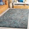 Safavieh Anatolia AN402J Teal / Brown Area Rug Room Scene Feature