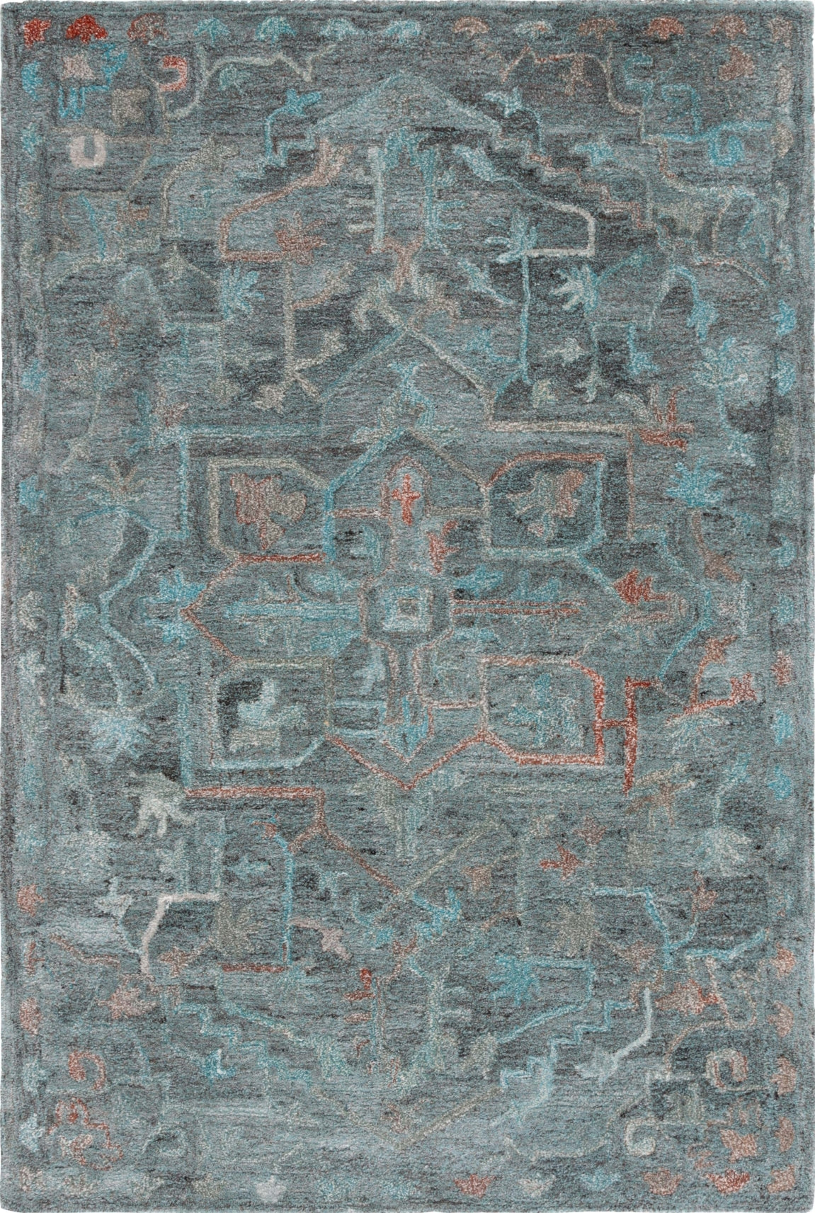 Safavieh Anatolia AN402J Teal / Brown Area Rug main image