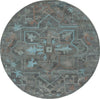 Safavieh Anatolia AN402J Teal / Brown Area Rug Round