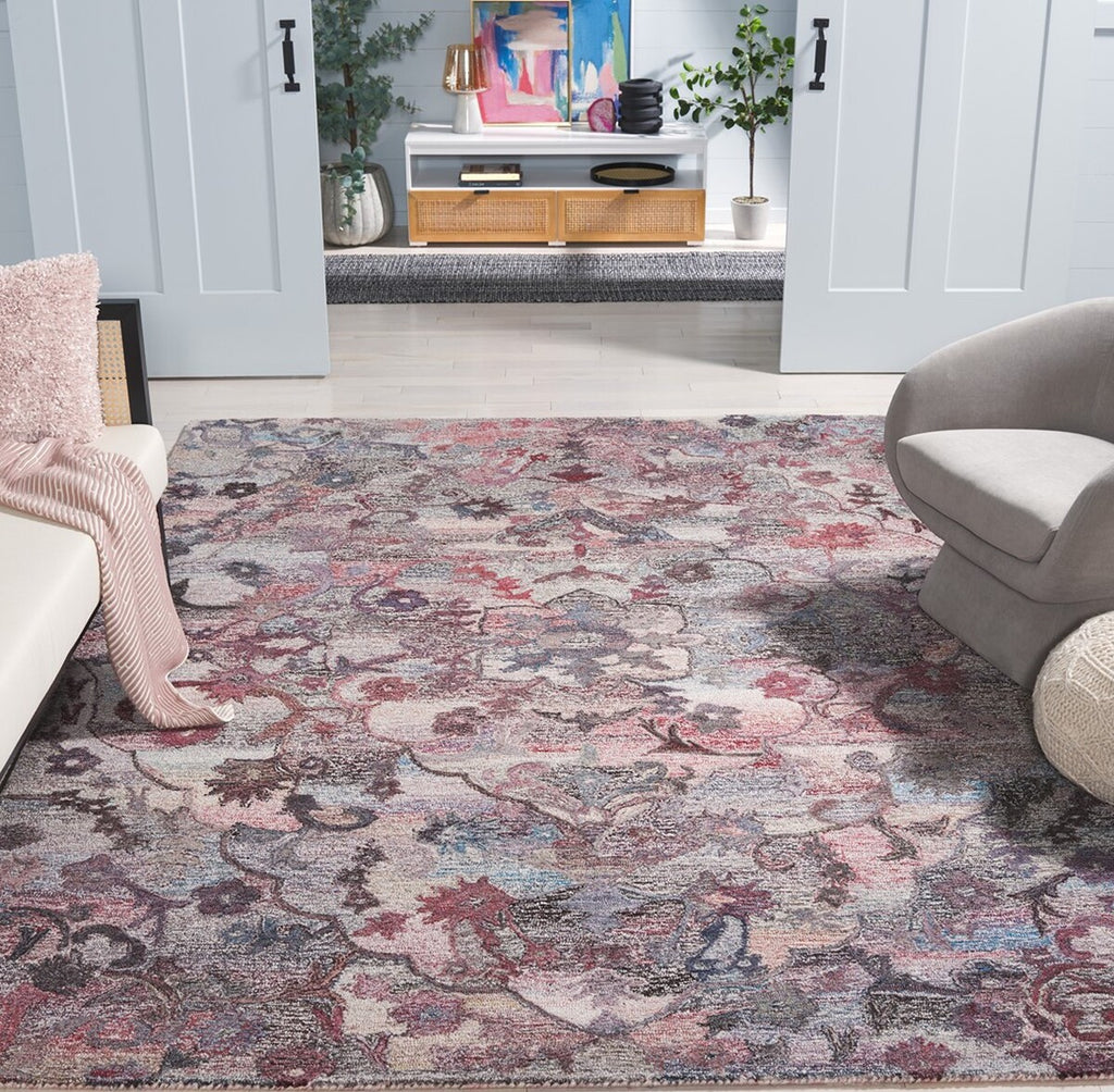 Safavieh Anatolia AN406T Brown / Pink Area Rug Room Scene Feature