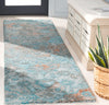 Safavieh Anatolia AN407L Turquoise / Brown Area Rug Room Scene Feature