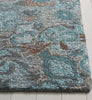 Safavieh Anatolia AN407L Turquoise / Brown Area Rug Detail