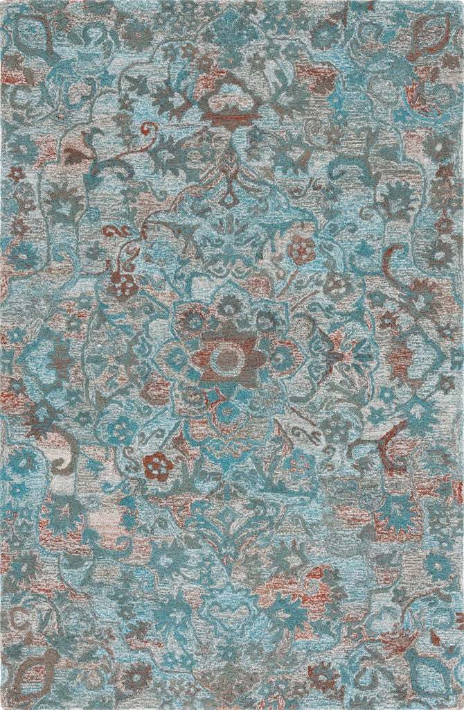 Safavieh Anatolia AN407L Turquoise / Brown Area Rug main image