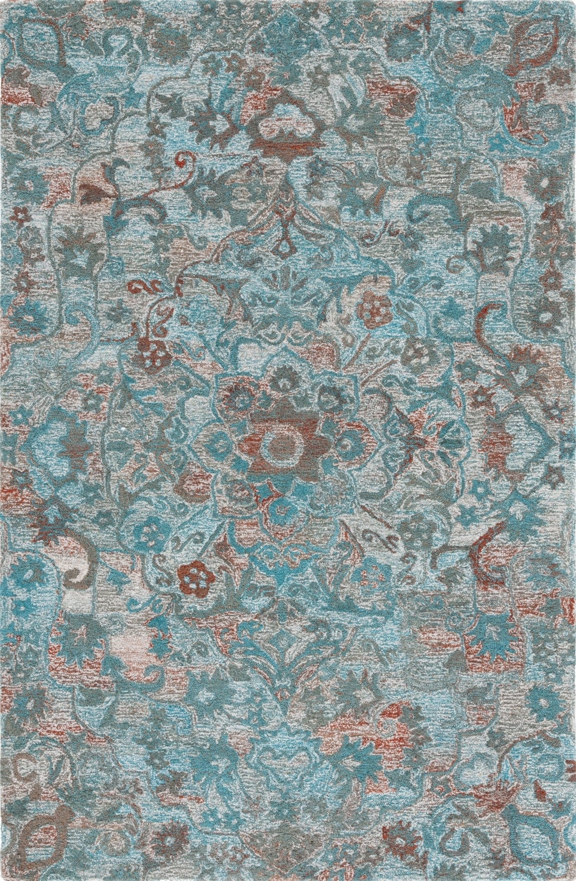 Safavieh Anatolia AN407L Turquoise / Brown Area Rug main image