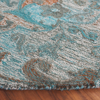 Safavieh Anatolia AN407L Turquoise / Brown Area Rug Detail