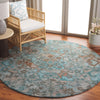 Safavieh Anatolia AN407L Turquoise / Brown Area Rug Room Scene Feature