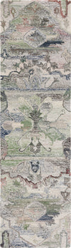 Safavieh Anatolia AN408F Grey / Green Area Rug Runner