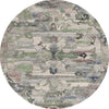 Safavieh Anatolia AN408F Grey / Green Area Rug Round