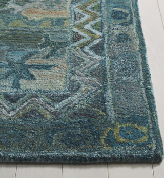 Safavieh Anatolia AN411Y Aqua / Green Area Rug Detail