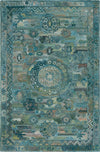 Safavieh Anatolia AN411Y Aqua / Green Area Rug main image