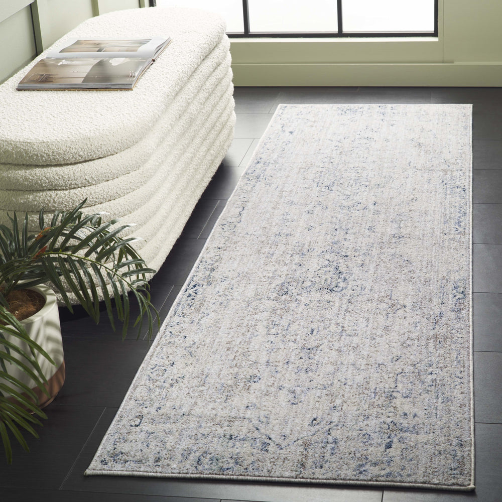 Safavieh Antique Patina ANP650F Grey / Blue Area Rug Room Scene Feature
