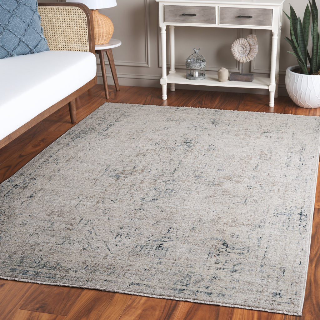 Safavieh Antique Patina ANP650F Grey / Blue Area Rug Room Scene Feature