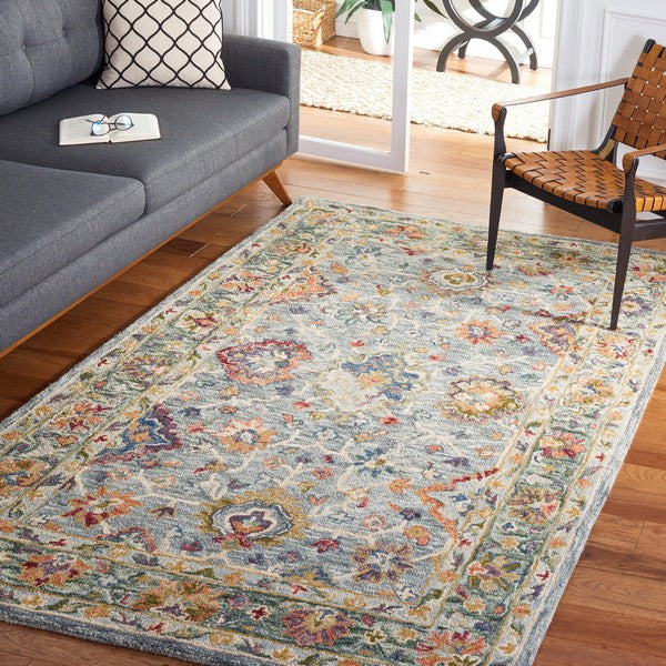 Safavieh Aspen APN134F Grey / Green Area Rug Room Scene Feature