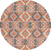 Safavieh Aspen APN279P Orange / Fuchsia Area Rug Round