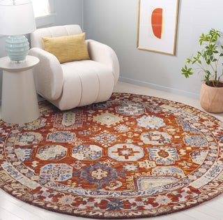 Safavieh Aspen APN305P Rust / Ivory Area Rug Room Scene Feature