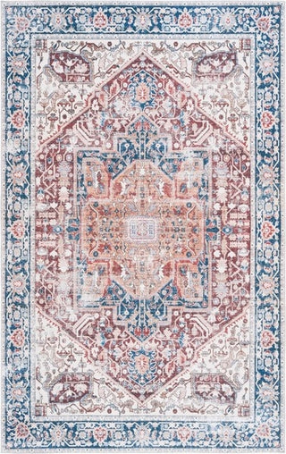 Safavieh Arizona ARZ109 Red / Navy Machine Washable Area Rug