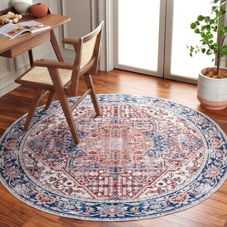 Safavieh Arizona ARZ109 Red / Navy Machine Washable Area Rug