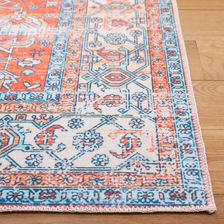 Safavieh Arizona ARZ119 Rust / Aqua Machine Washable Area Rug