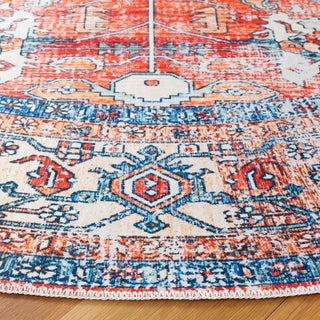 Safavieh Arizona ARZ119 Rust / Aqua Machine Washable Area Rug