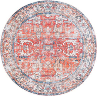 Safavieh Arizona ARZ119 Rust / Aqua Machine Washable Area Rug