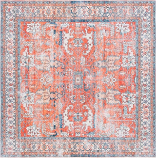 Safavieh Arizona ARZ119 Rust / Aqua Machine Washable Area Rug