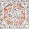 Safavieh Arizona ARZ120 Ivory / Rust Machine Washable Area Rug