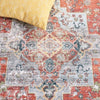 Safavieh Arizona ARZ126 Rust / Aqua Machine Washable Area Rug