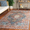 Safavieh Arizona ARZ126 Rust / Blue Green Machine Washable Area Rug