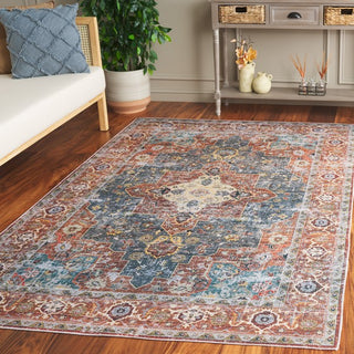 Safavieh Arizona ARZ126 Rust / Blue Green Machine Washable Area Rug