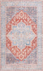 Safavieh Arizona ARZ137 Light Blue / Rust Machine Washable Area Rug