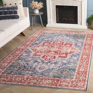 Safavieh Arizona ARZ137 Blue Green / Rust Machine Washable Area Rug