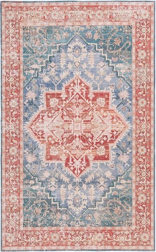 Safavieh Arizona ARZ137 Blue Green / Rust Machine Washable Area Rug