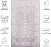 Safavieh Arizona ARZ197 Grey / Ivory Machine Washable Area Rug