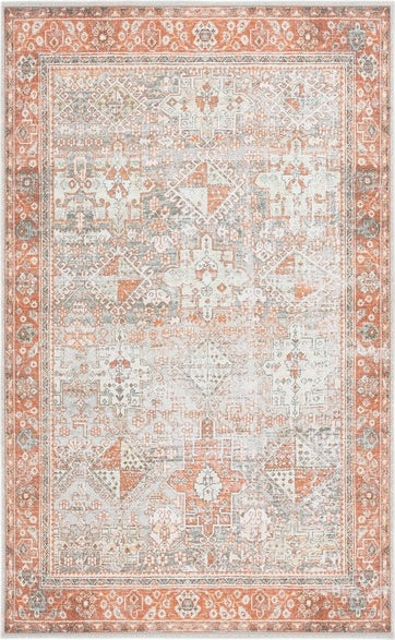 Safavieh Arizona ARZ199 Rust / Sage Machine Washable Area Rug