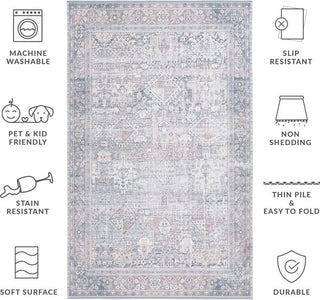 Safavieh Arizona ARZ199 Dark Sage / Ivory Machine Washable Area Rug