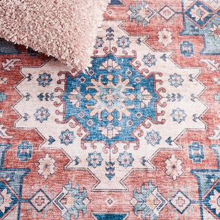 Safavieh Arizona ARZ512 Blue / Rust Machine Washable Area Rug