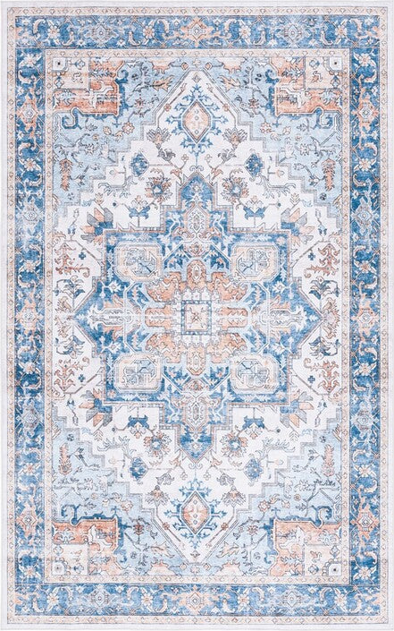 Safavieh Arizona ARZ523 Blue / Beige Machine Washable Area Rug