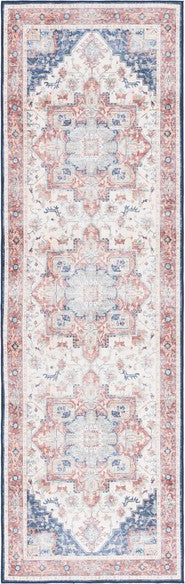 Safavieh Arizona ARZ523 Rust / Dark Blue Machine Washable Area Rug