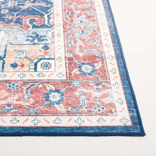 Safavieh Arizona ARZ523 Rust / Dark Blue Machine Washable Area Rug