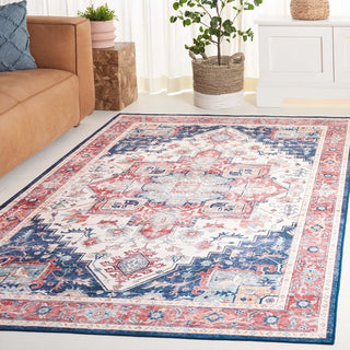 Safavieh Arizona ARZ523 Rust / Dark Blue Machine Washable Area Rug