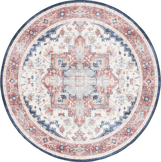 Safavieh Arizona ARZ523 Rust / Dark Blue Machine Washable Area Rug