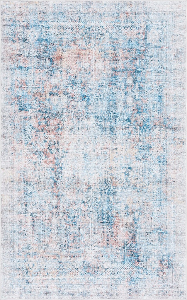 Safavieh Arizona ARZ539 Blue / Rust Machine Washable Area Rug